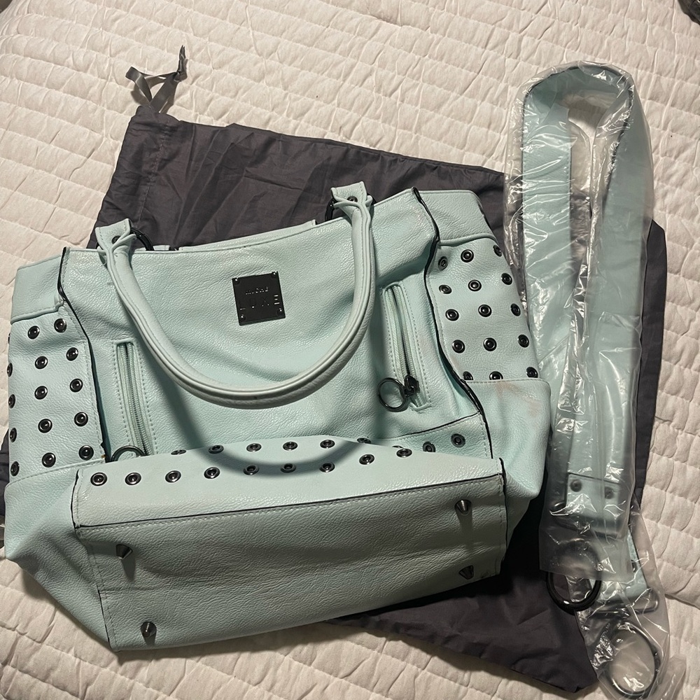 Miche Demi Mint Green Studded Handbag includes inside